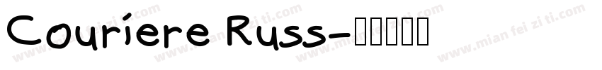 Couriere Russ字体转换